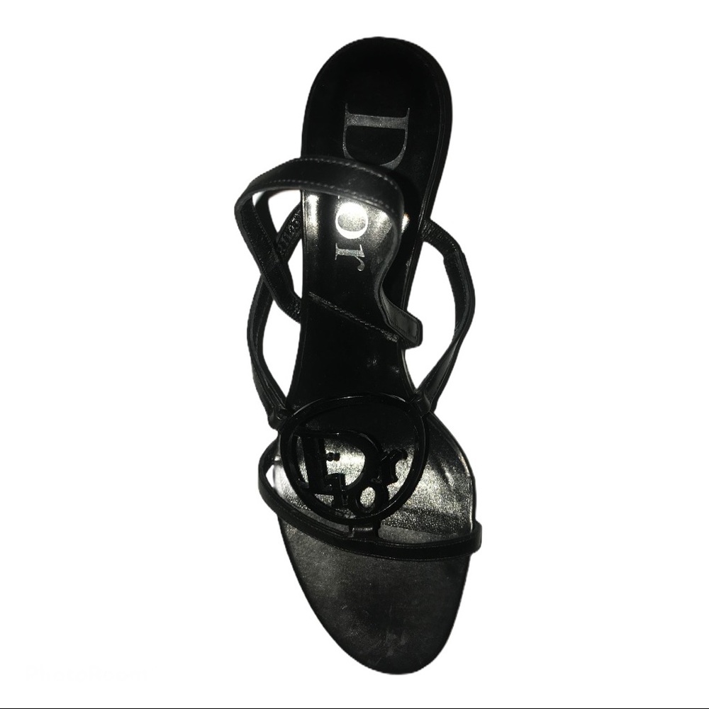 Dior Sz 8 Sandal Sling Back Kitten Heel